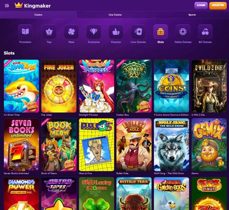 Scopri il Re del Gioco con Kingmaker Casino Online in Italia - panoramica